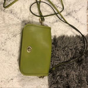 Coach Lime Cross Body Purse - 17994